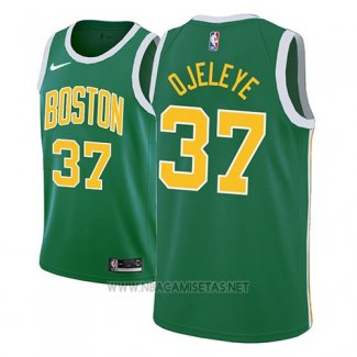 Camiseta Boston Celtics Semi Ojeleye NO 27 Earned 2018-19 Verde