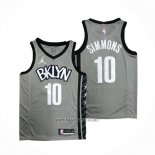 Camiseta Brooklyn Nets Ben Simmons NO 10 Statement 2020 Gris