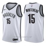 Camiseta Brooklyn Nets Isaiah Whitehead NO 15 Association 2017-18 Blanco