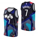 Camiseta Brooklyn Nets Kevin Durant NO 7 Ciudad 2023-24 Negro