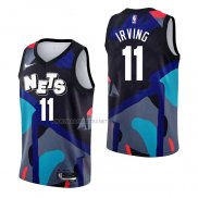 Camiseta Brooklyn Nets Kyrie Irving NO 11 Ciudad 2023-24 Negro