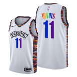 Camiseta Brooklyn Nets Kyrie Irving NO 11 Ciudad LGBTQ Pride Night 2020 Blanco