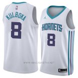 Camiseta Charlotte Hornets Arnoldas Kulboka NO 8 Association 2018 Blanco