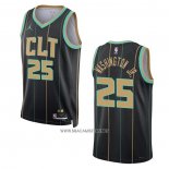 Camiseta Charlotte Hornets P.J. Washington JR. NO 25 Ciudad 2022-23 Negro