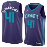 Camiseta Charlotte Hornets Willy Hernangomez NO 41 Statement 2018 Violet