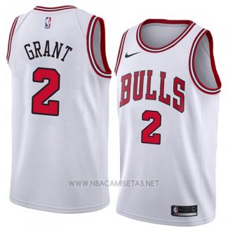 Camiseta Chicago Bulls Jerian Grant NO 2 Association 2018 Blanco