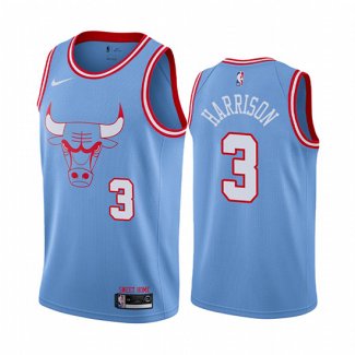 Camiseta Chicago Bulls Shaquille Harrison NO 3 Ciudad Azul
