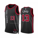 Camiseta Chicago Bulls Torrey Craig NO 13 Ciudad 2023-24 Negro