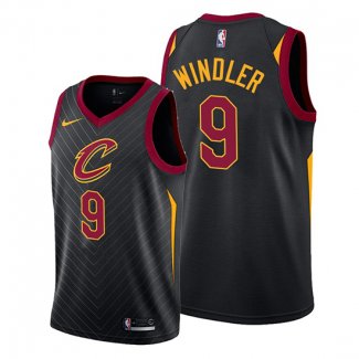 Camiseta Cleveland Cavaliers Dylan Windler NO 9 Statement 2019-20 Negro