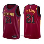 Camiseta Cleveland Cavaliers Kendrick Perkins NO 21 Icon 2017-18 Rojo