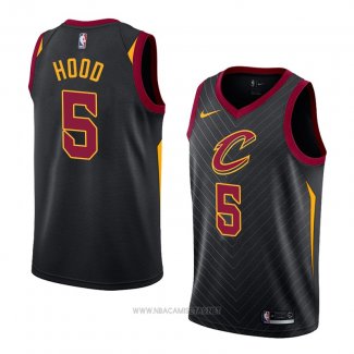 Camiseta Cleveland Cavaliers Rodney Hood NO 5 Statement 2018 Negro