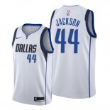 Camiseta Dallas Mavericks Justin Jackson NO 44 Association Blanco