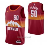 Camiseta Denver Nuggets Aaron Gordon NO 50 Ciudad 2020-21 Rojo