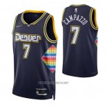 Camiseta Denver Nuggets Facundo Campazzo NO 7 Ciudad 2021-22 Azul