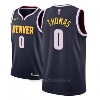 Camiseta Denver Nuggets Isaiah Thomas NO 0 Icon 2018-19 Azul