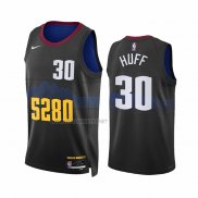 Camiseta Denver Nuggets Jay Huff NO 30 Ciudad 2023-24 Negro