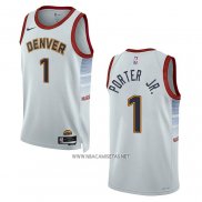 Camiseta Denver Nuggets Michael Porter JR. NO 1 Ciudad 2021-22 Azul