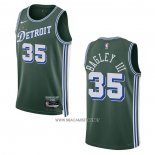 Camiseta Detroit Pistons Marvin Bagley III NO 35 Ciudad 2022-23 Verde