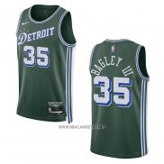 Camiseta Detroit Pistons Marvin Bagley III NO 35 Ciudad 2022-23 Verde