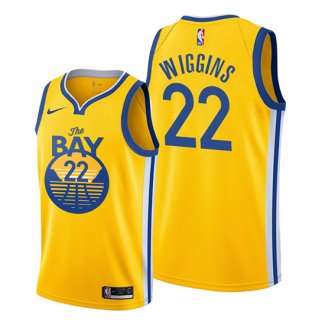 Camiseta Golden State Warriors Andrew Wiggins NO 22 Statement 2019-20 Amarillo