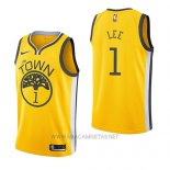 Camiseta Golden State Warriors Damion Lee NO 1 Earned 2018-19 Amarillo