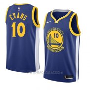 Camiseta Golden State Warriors Jacob Evans III NO 10 Icon 2017-18 Azul