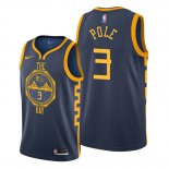 Camiseta Golden State Warriors Jordan Poole NO 3 Ciudad Azul