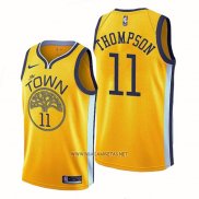 Camiseta Golden State Warriors Klay Thompson NO 11 Earned Amarillo