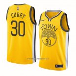 Camiseta Golden State Warriors Stephen Curry NO 30 Earned Amarillo