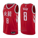 Camiseta Houston Rockets Le'bryan Nash NO 8 Ciudad 2017-18 Rojo