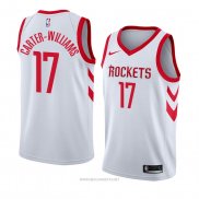 Camiseta Houston Rockets Michael Carter Williams NO 1 Association 2018 Blanco