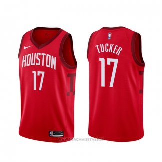 Camiseta Houston Rockets P.j. Tucker NO 17 Earned Rojo