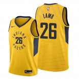 Camiseta Indiana Pacers Jeremy Lamb NO 26 Statement Oro