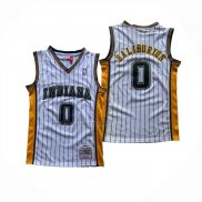 Camiseta Indiana Pacers Tyrese Haliburton NO 0 Mitchell & Ness 2020-21 Blanco