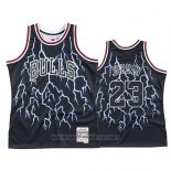 Camiseta Lightning Chicago Bulls Michael Jordan NO 23 Negro