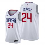 Camiseta Los Angeles Clippers Paul George NO 24 Association 2019-20 Blanco