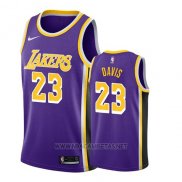 Camiseta Los Angeles Lakers Anthony Davis NO 23 Statement 2019-20 Violeta