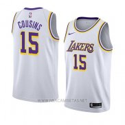 Camiseta Los Angeles Lakers Demarcus Cousins NO 15 Association 2019-20 Blanco