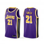 Camiseta Los Angeles Lakers J.r. Smith NO 21 Statement 2020 Violeta