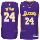 Camiseta Los Angeles Lakers Kobe Bryant NO 24 Violeta
