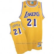 Camiseta Los Angeles Lakers Michael Cooper NO 21 Retro Amarillo
