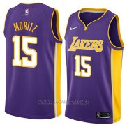 Camiseta Los Angeles Lakers Wagner Moritz NO 15 Statement 2018 Violeta