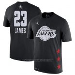 Camiseta Manga Corta Lebron James All Star 2019 Los Angeles Lakers Negro