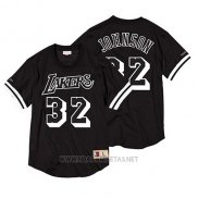 Camiseta Manga Corta Los Angeles Lakers Magic Johnson NO 32 Negro