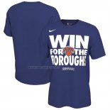 Camiseta Manga Corta New York Knicks 2025 NBA Playoffs Azul