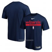 Camiseta Manga Corta Washington Wizards Practice Performance 2022-23 Azul