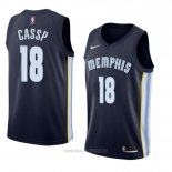 Camiseta Memphis Grizzlies Omri Cassp NO 18 Icon 2018 Azul