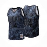 Camiseta Milwaukee Bucks Ray Allen NO 34 Mitchell & Ness 2001-02 Negro