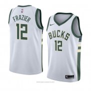 Camiseta Milwaukee Bucks Tim Frazier NO 12 Association 2018 Blanco