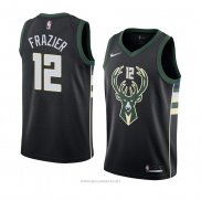 Camiseta Milwaukee Bucks Tim Frazier NO 12 Statement 2018 Negro